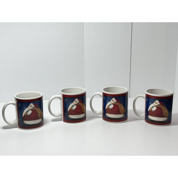 Fiddlestix - Set of 4 Santa Christmas/Holiday Mugs by Certified - Picture 3 of 13